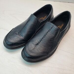 Easy Street Comfort Way Women Black Slip On Loafer Shoes Size 10 M